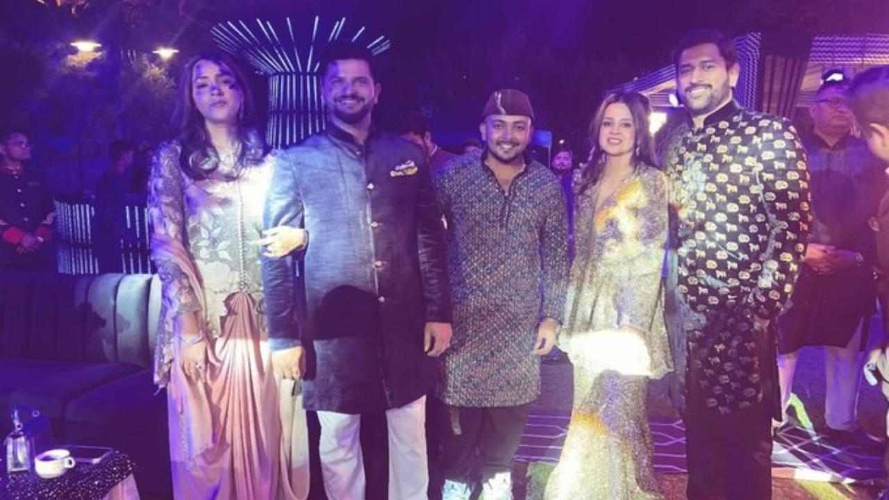 Dhoni and Suresh Raina, who share a close bond with Pant, and their families travelled to Dehradun on Tuesday to attend the festivities