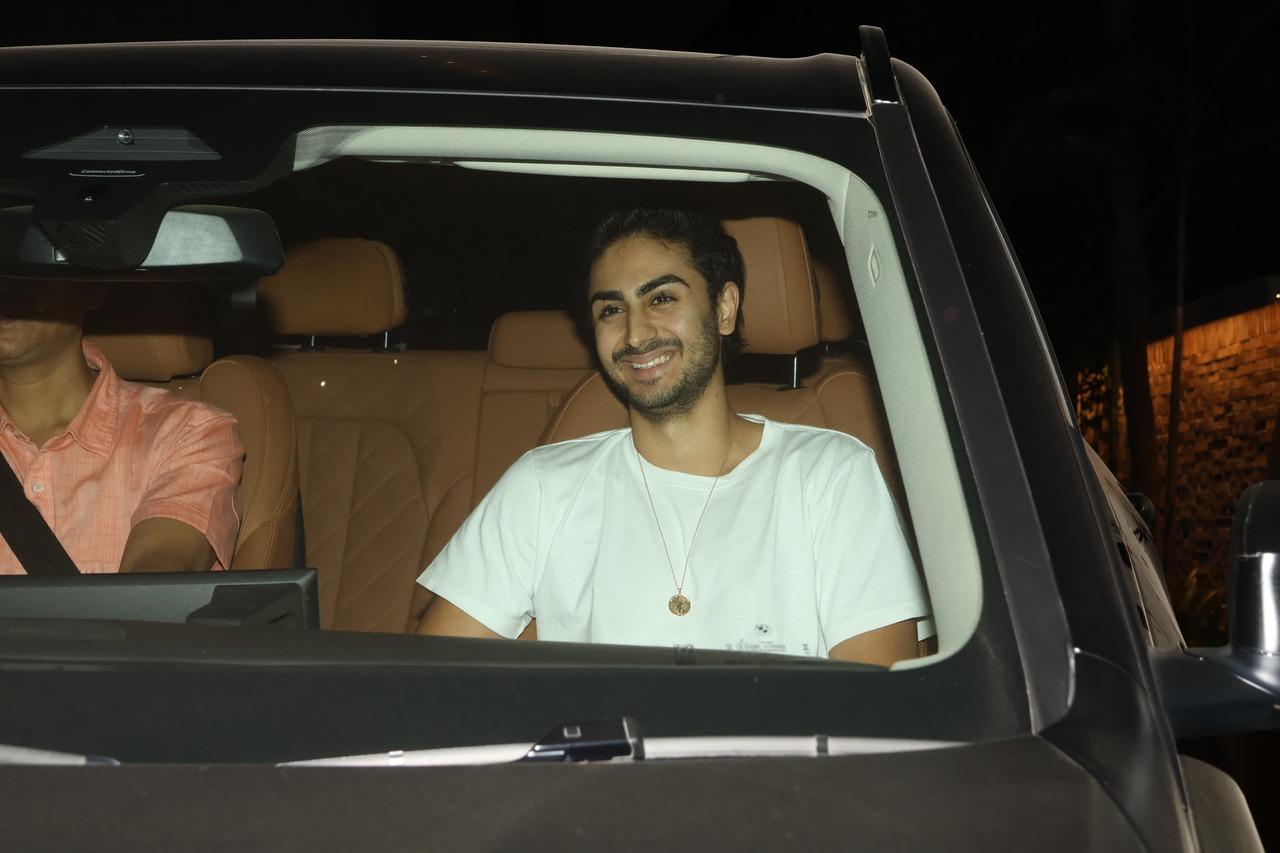 Arbaaz's son Arhaan, who he shares with ex-wife Malaika Arora was also at the screening.
