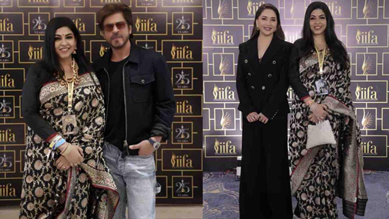 Dr Sohini Sastri with Shah Rukh Khan and Madhuri Dixit at iifa awards
