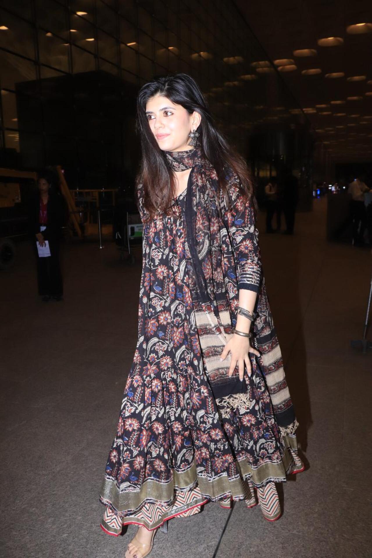 Sanjana Sanghi kept it simple in a salwar suit.