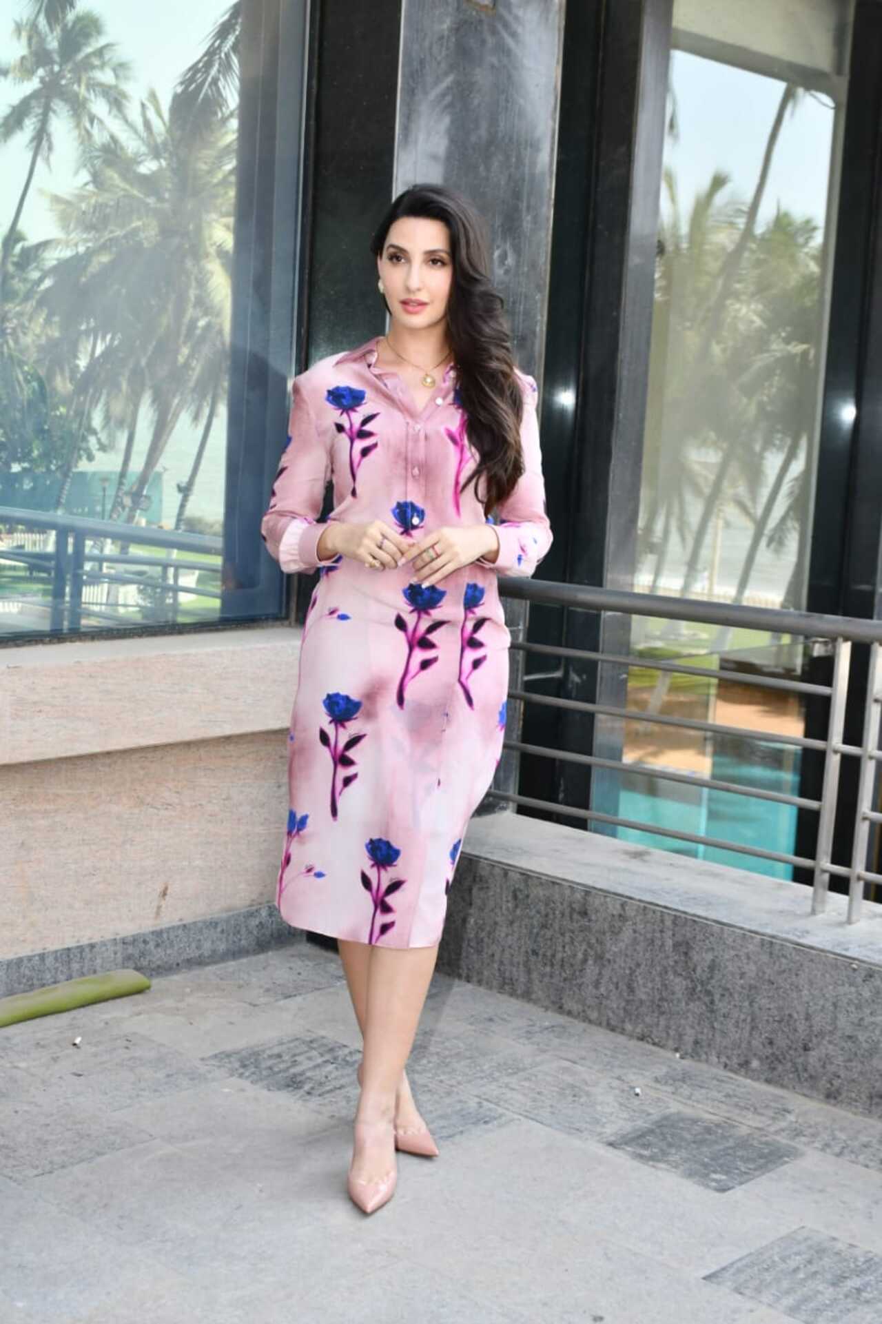 He was accompanied by his co-actor Nora Fatehi.
