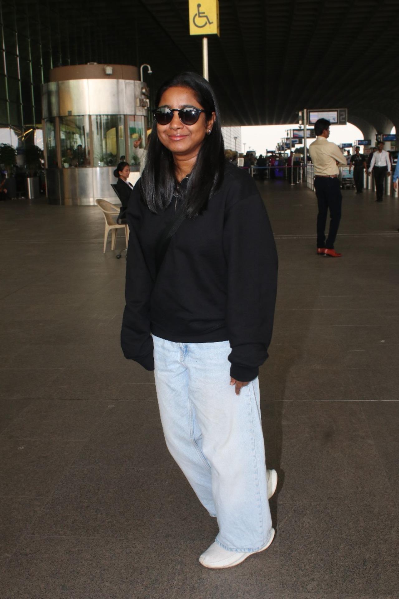 Singer Shilpa Rao sported her casual avatar while travelling. 