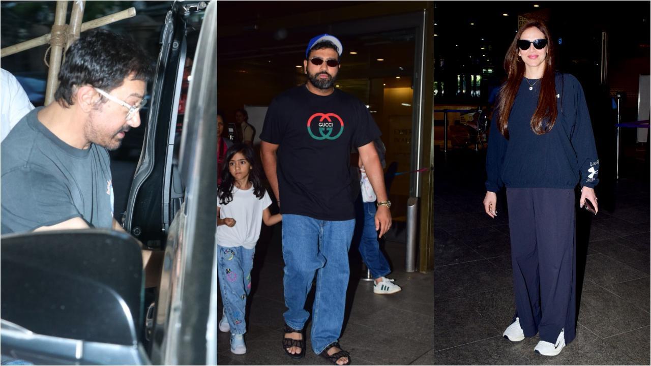 Spotted in the city: Aamir Khan, Rohit Sharma, Esha Deol and others
