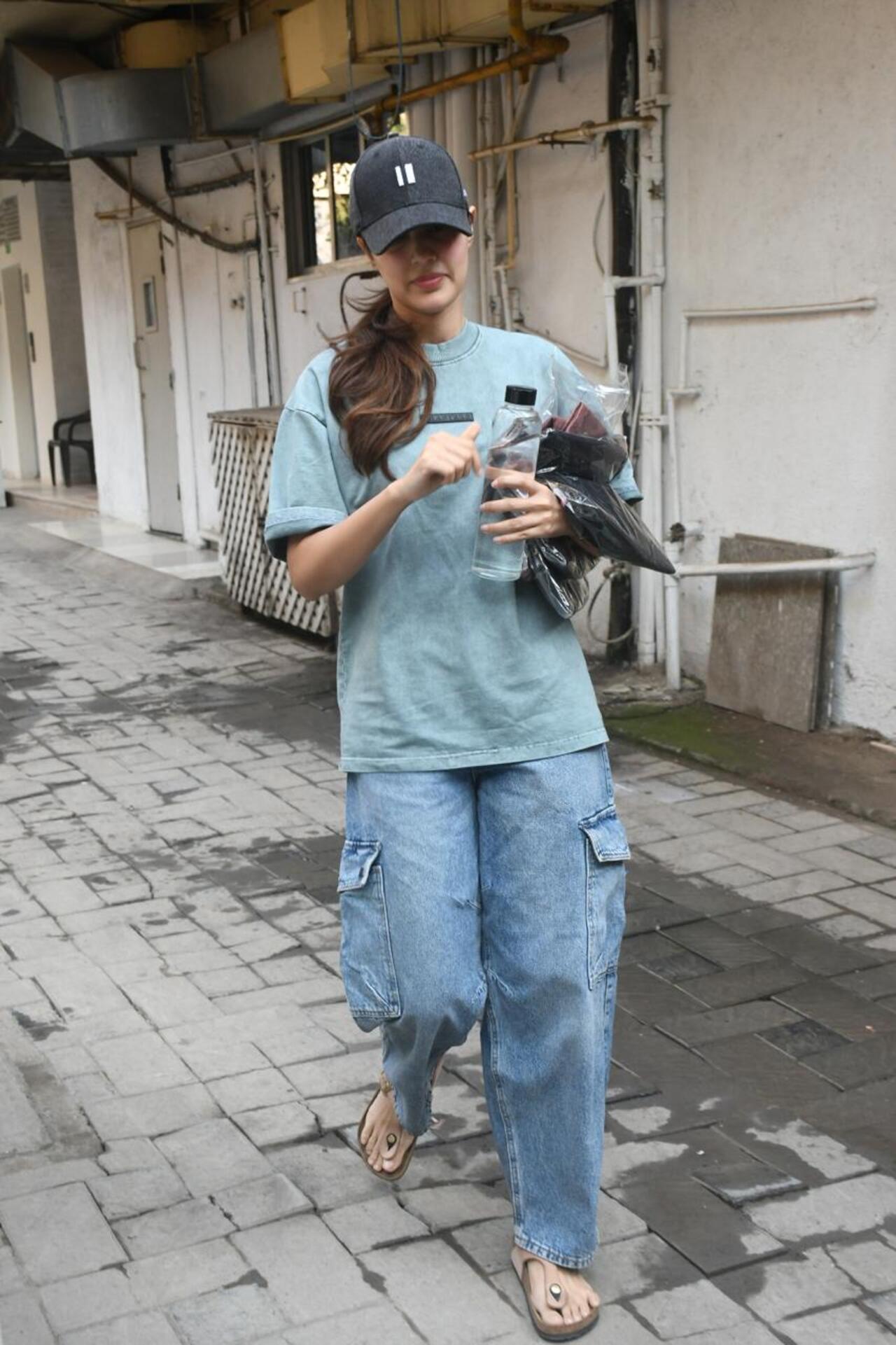 Rhea Chakraborty was spotted with a puppy in the city