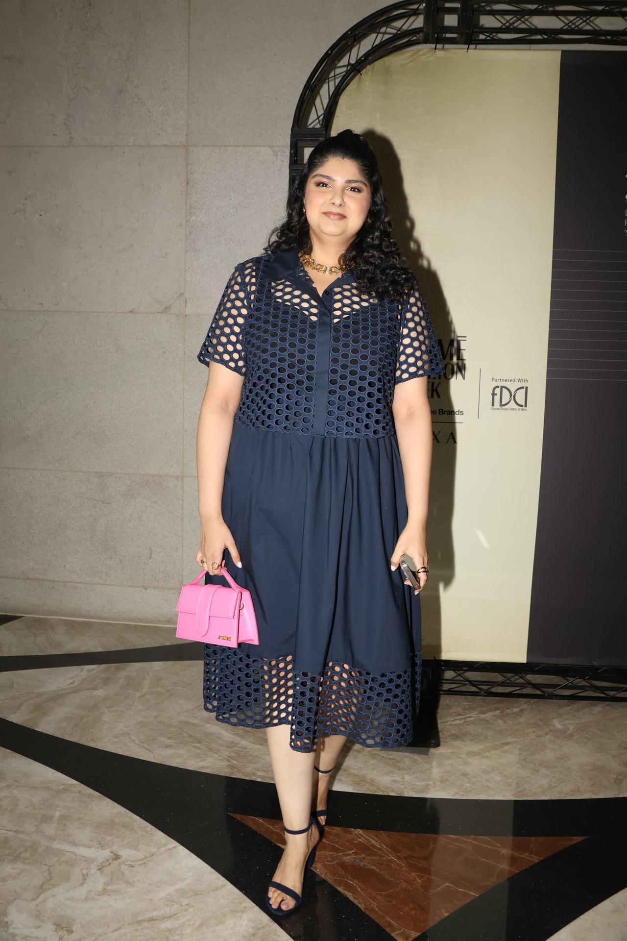 Actor Arjun Kapoor's sister Anshula at the LFW day 2