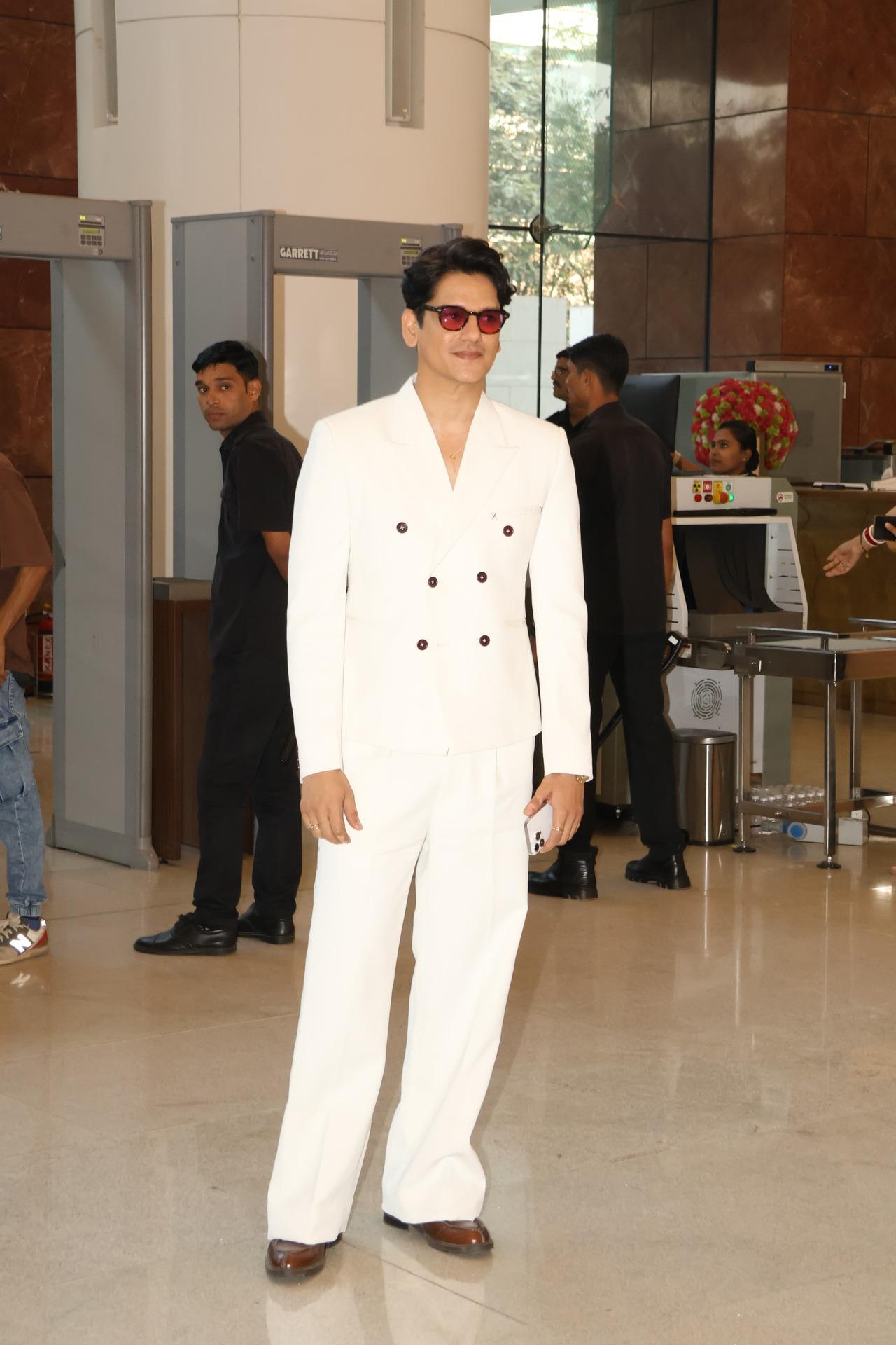 Vijay Varma looked suave as he attended the Lakme Fashion Week day 3 in the city