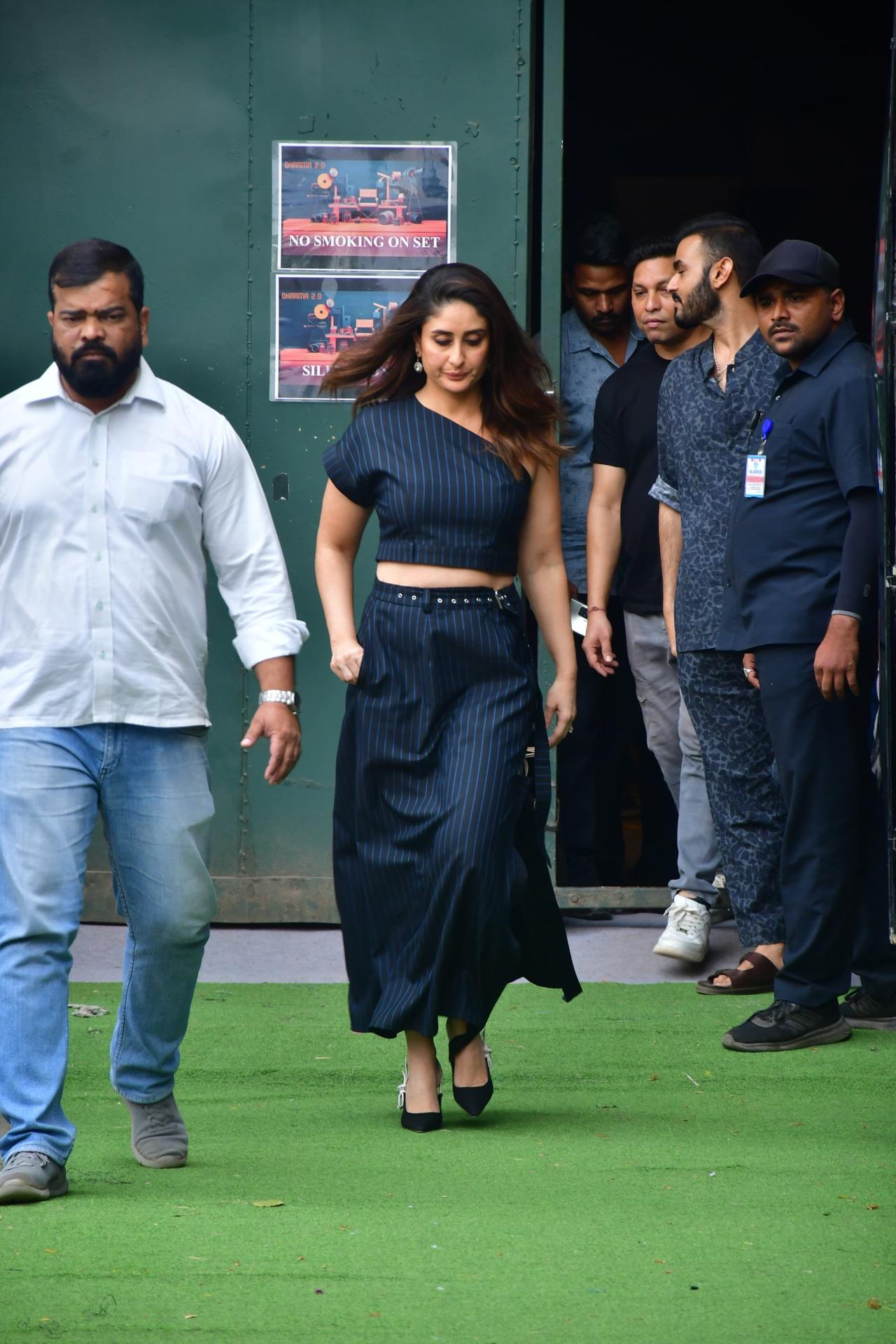 Kareena Kapoor turned heads as she got papped during a shoot in the city