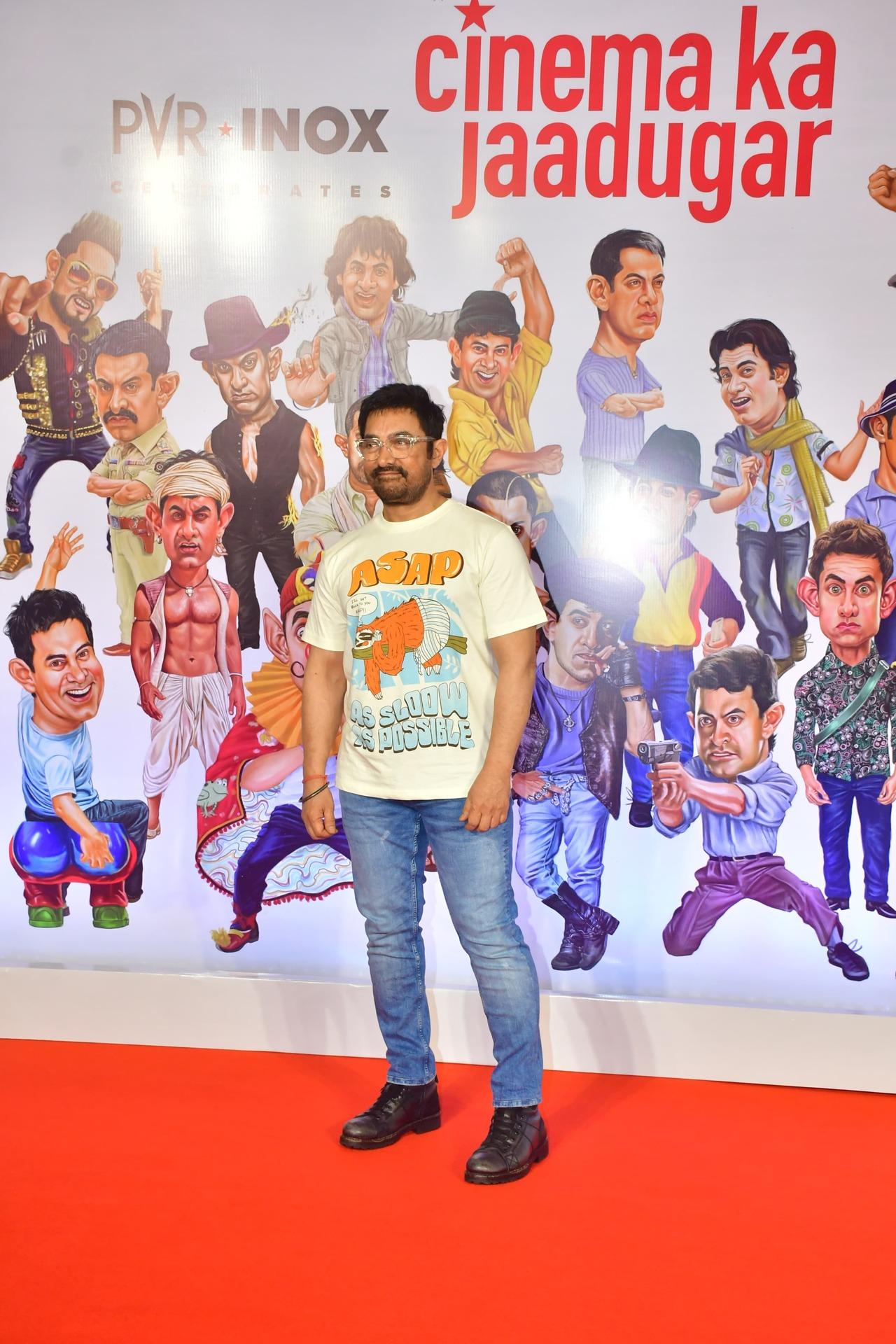 Aamir Khan at the announcement event of his film festival