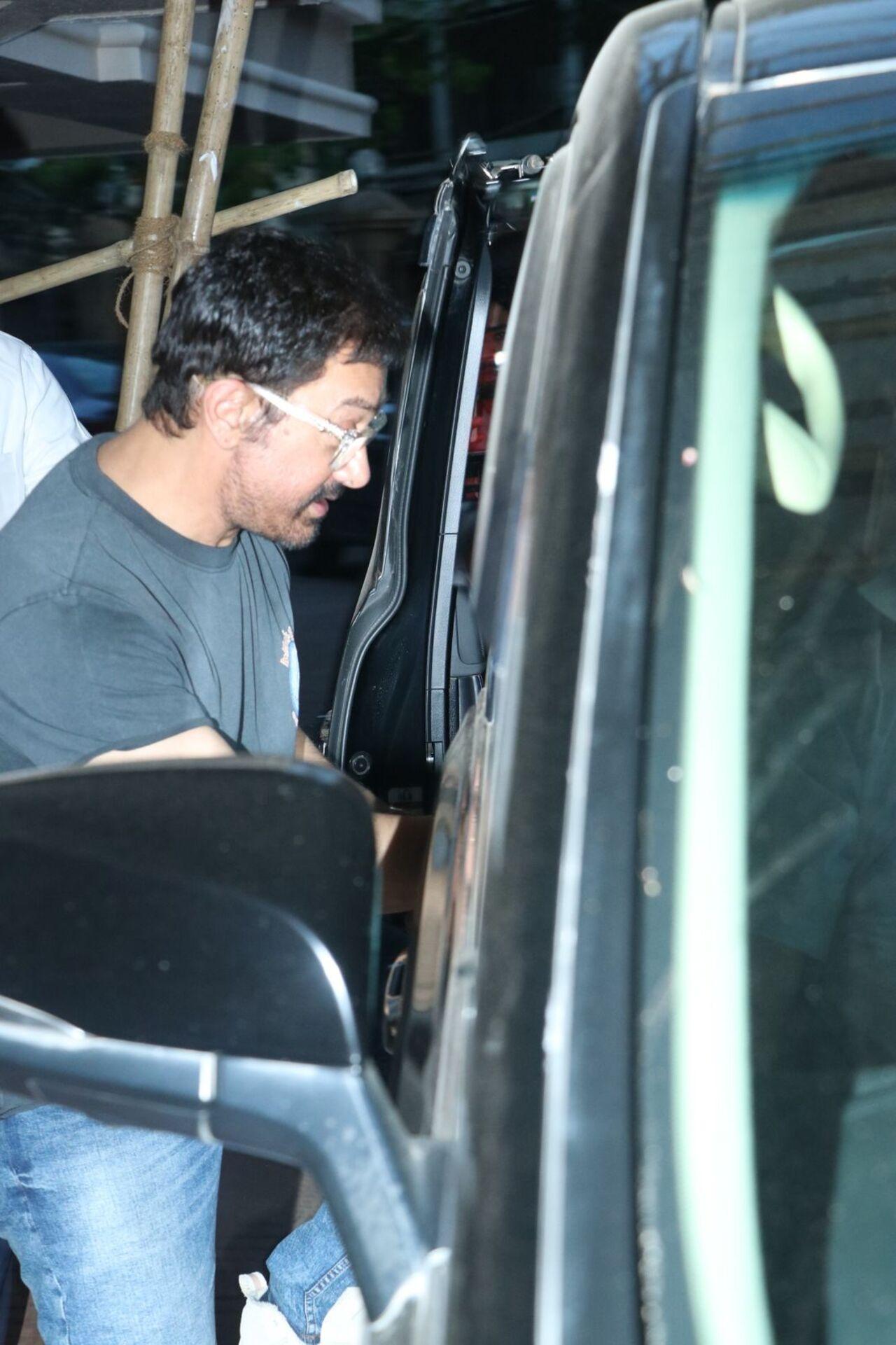 Aamir Khan was spotted in the city, days after turning 60