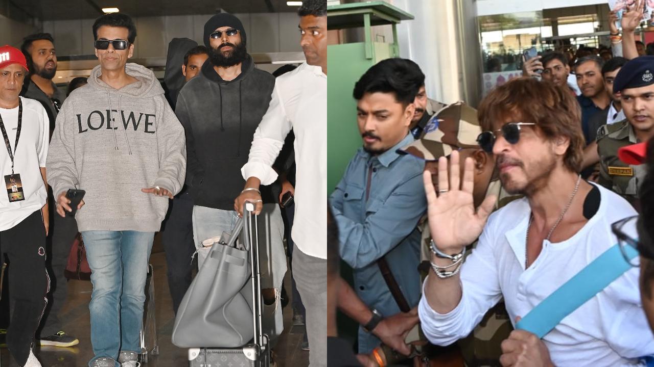 Celebs reached Jaipur for IIFA 2025. Pic/Yogen Shah
