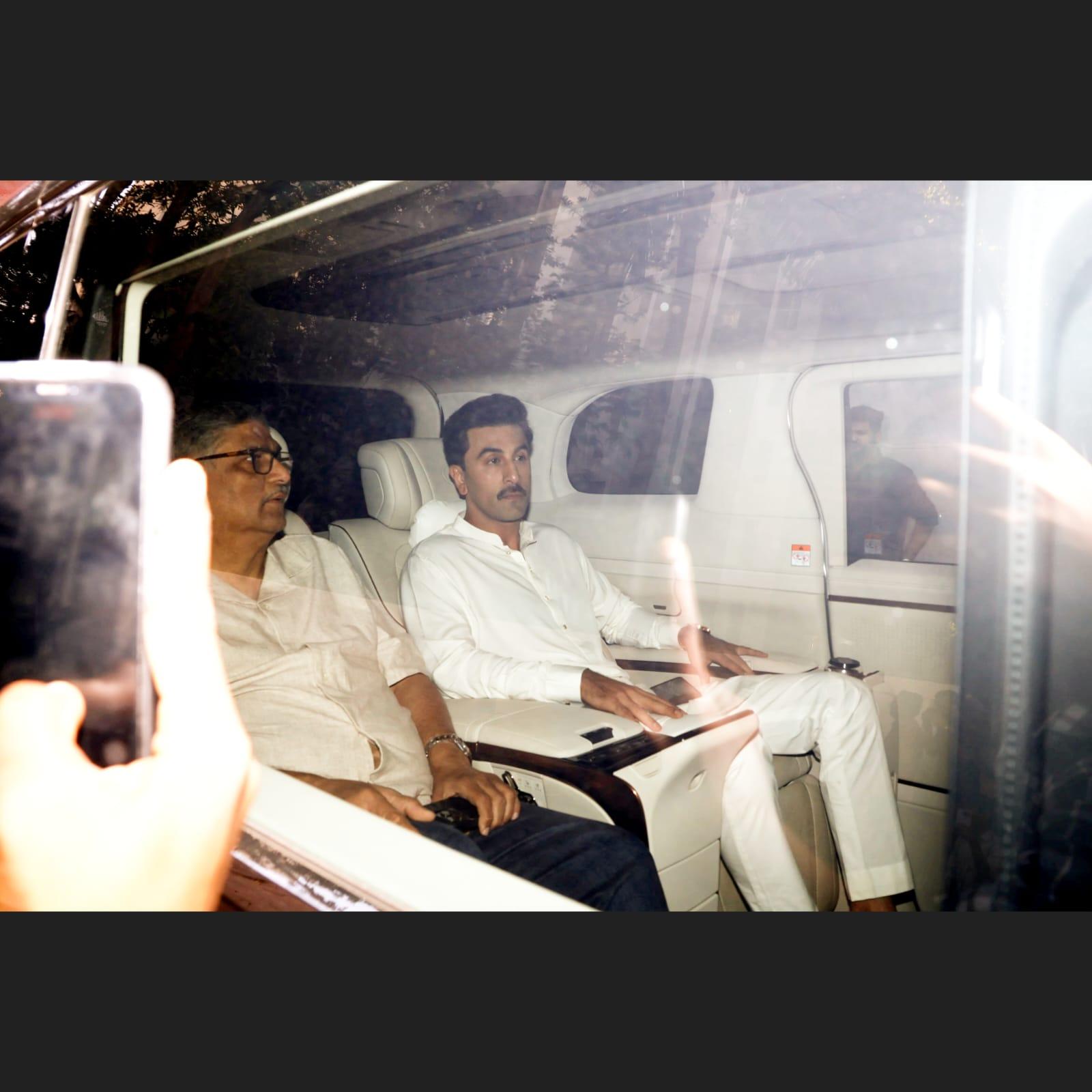Ranbir Kapoor also attended the prayer meet of close friend Ayan Mukerji's father, Deb Mukerji