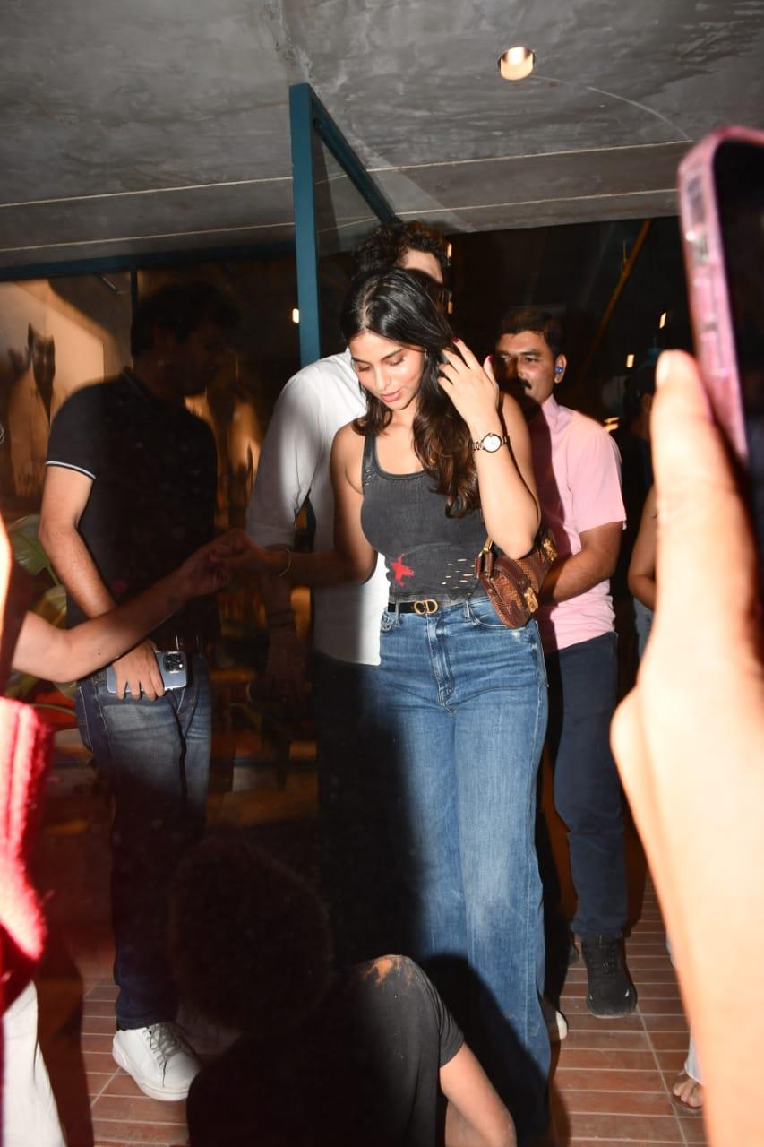Suhana Khan looked smart as she went out and about with rumoured boyfriend Agastya Nanda