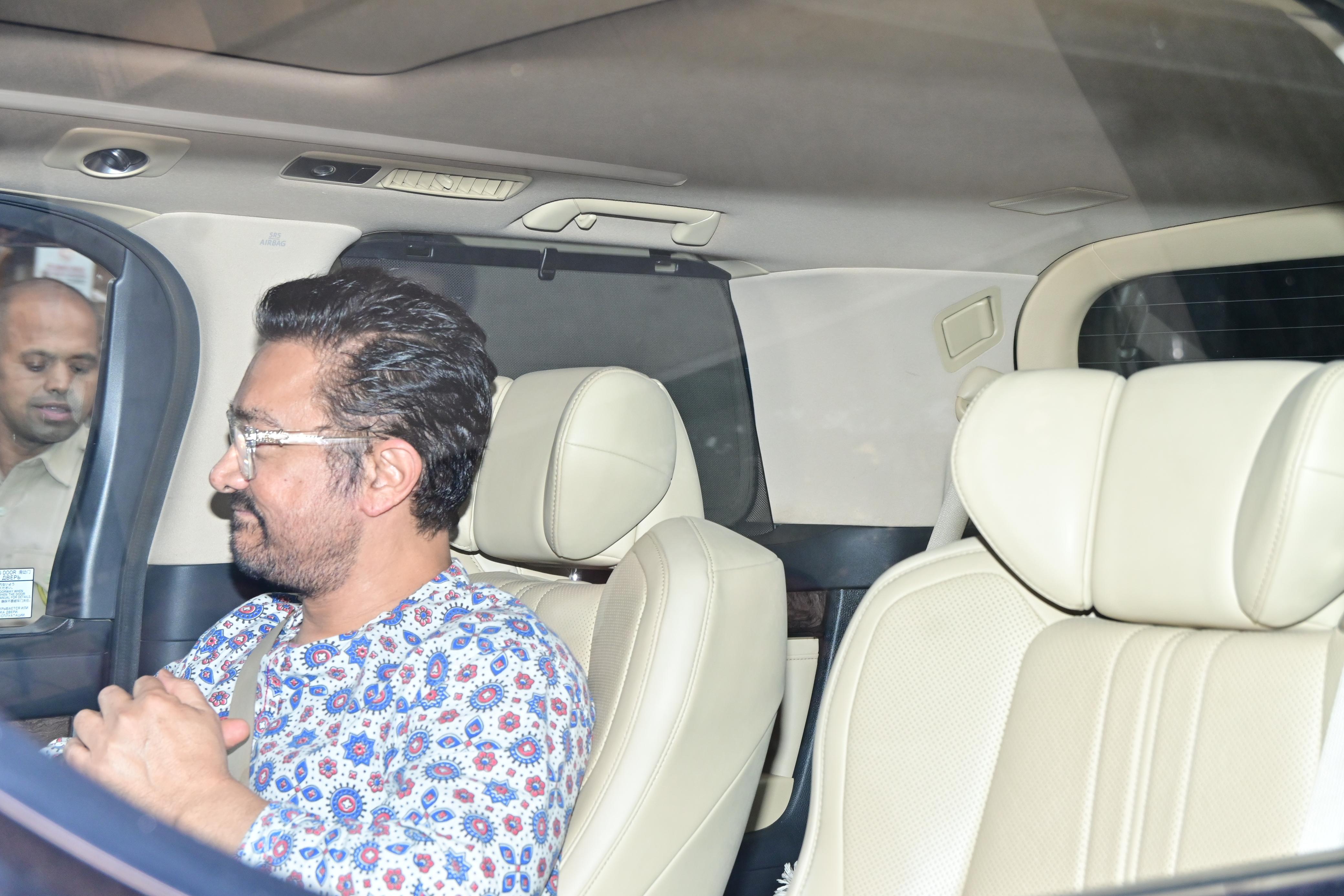 Aamir Khan was snapped late in the night as he left the Excel office in Bandra