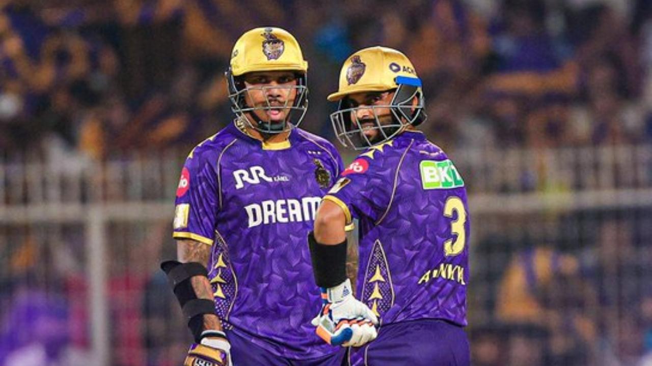 RCB vs KKR: Rahane, Narine's stunning knocks cruise Kolkata to 174 runs