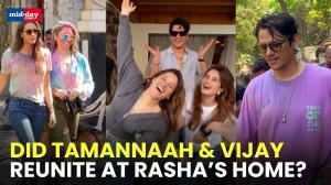 Days after rumoured split, Tamannaah and Vijay spotted at Rasha’s home for Holi