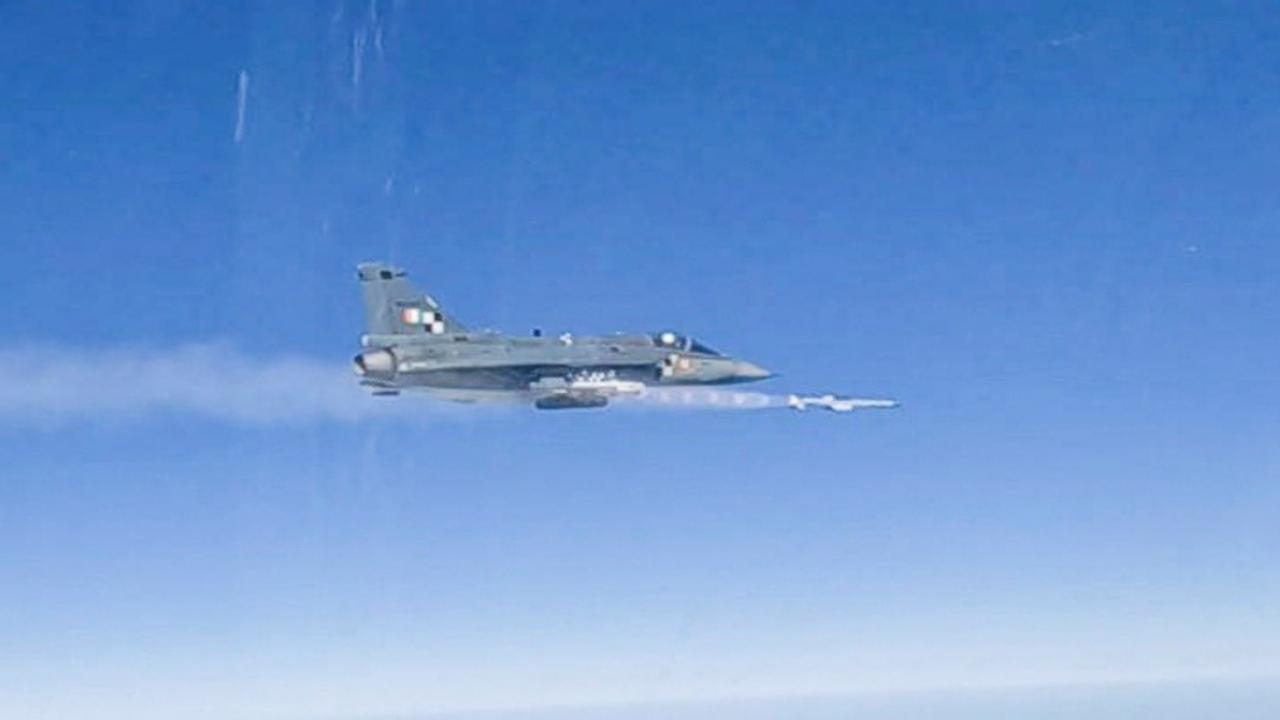 Tejas LCA AF MK1 test-fires beyond visual range Air-to-Air Missile off Odisha coast
