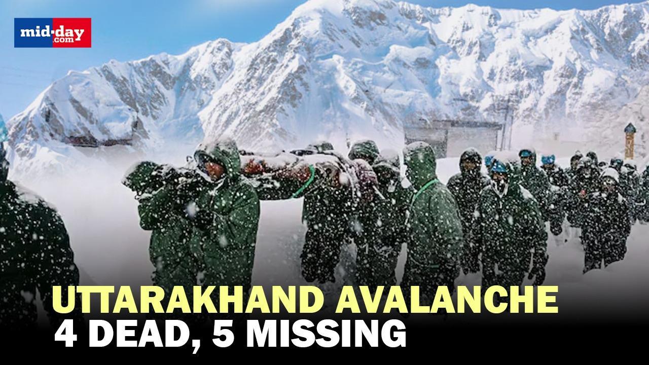 Uttarakhand avalanche: 4 dead, 5 workers still missing, Rescue ops intensify