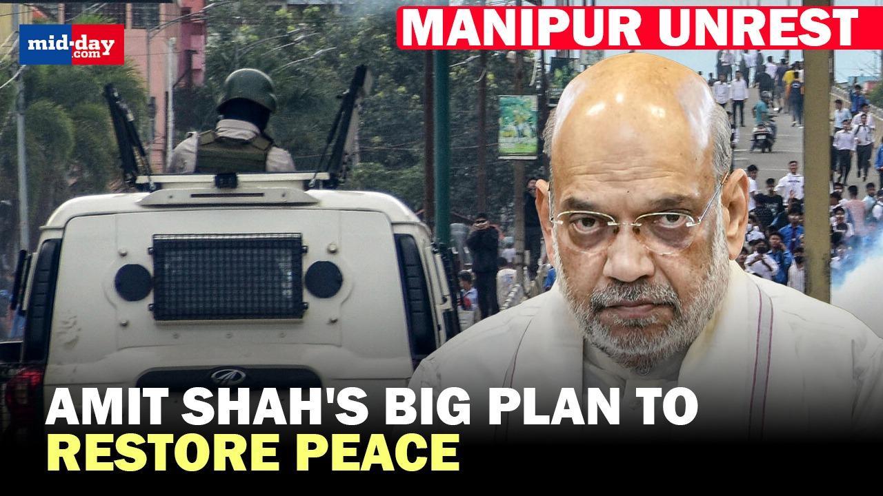 Manipur unrest: HM Shah orders free movement, Border fencing, & Drug control