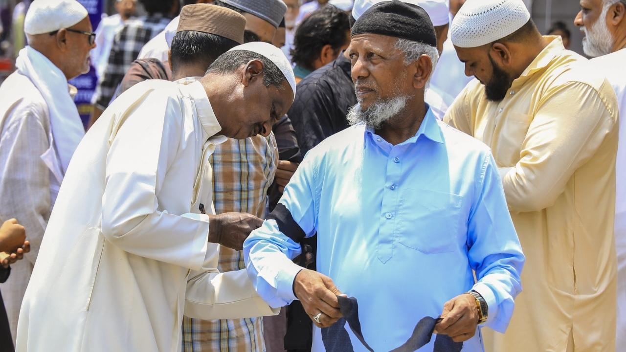 Several MPs wear black armbands at Jumma prayers to protest Waqf bill
