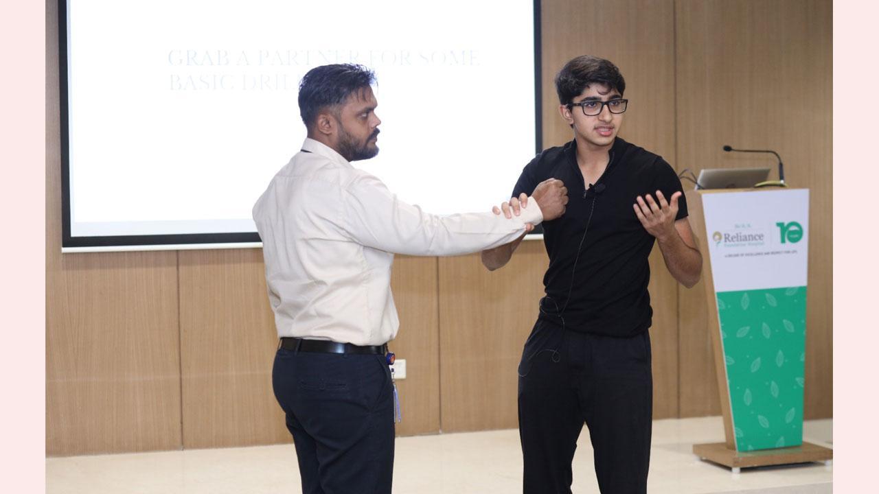 Grade 11 Student Leads First-Ever Women’s Safety Workshop for Healthcare Professionals at HN Reliance Hospital