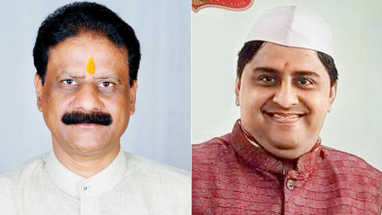 Subhash Gupta from Mumbai Yatri Sangh; (right) Commuter and activist Mukesh Makhija