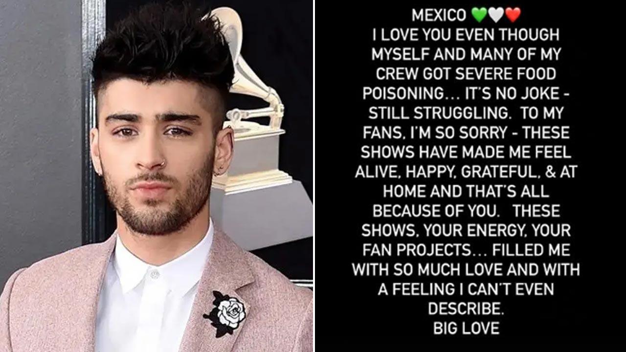 Zayn Malik on cancelling Mexico City gig: 'I’m heartbroken to say...'
