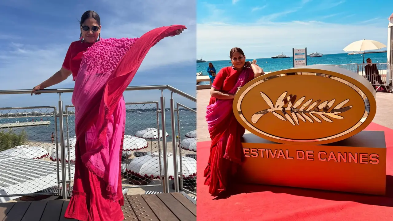 Cannes 2025: Chhaya Kadam returns, flaunts pink saree by Indian brand