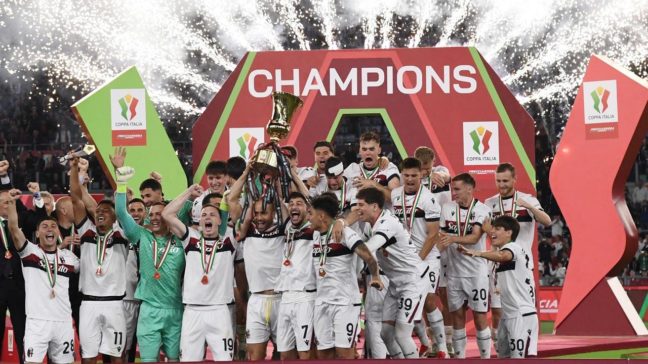 Bologna beat Milan 1-0 to win Italian Cup