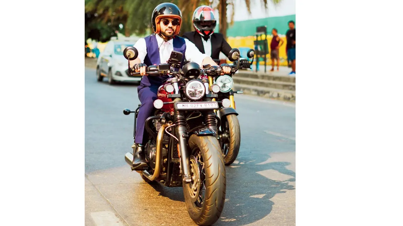 Witness bikers ride through Mumbai's Fort to raise awareness about men's health