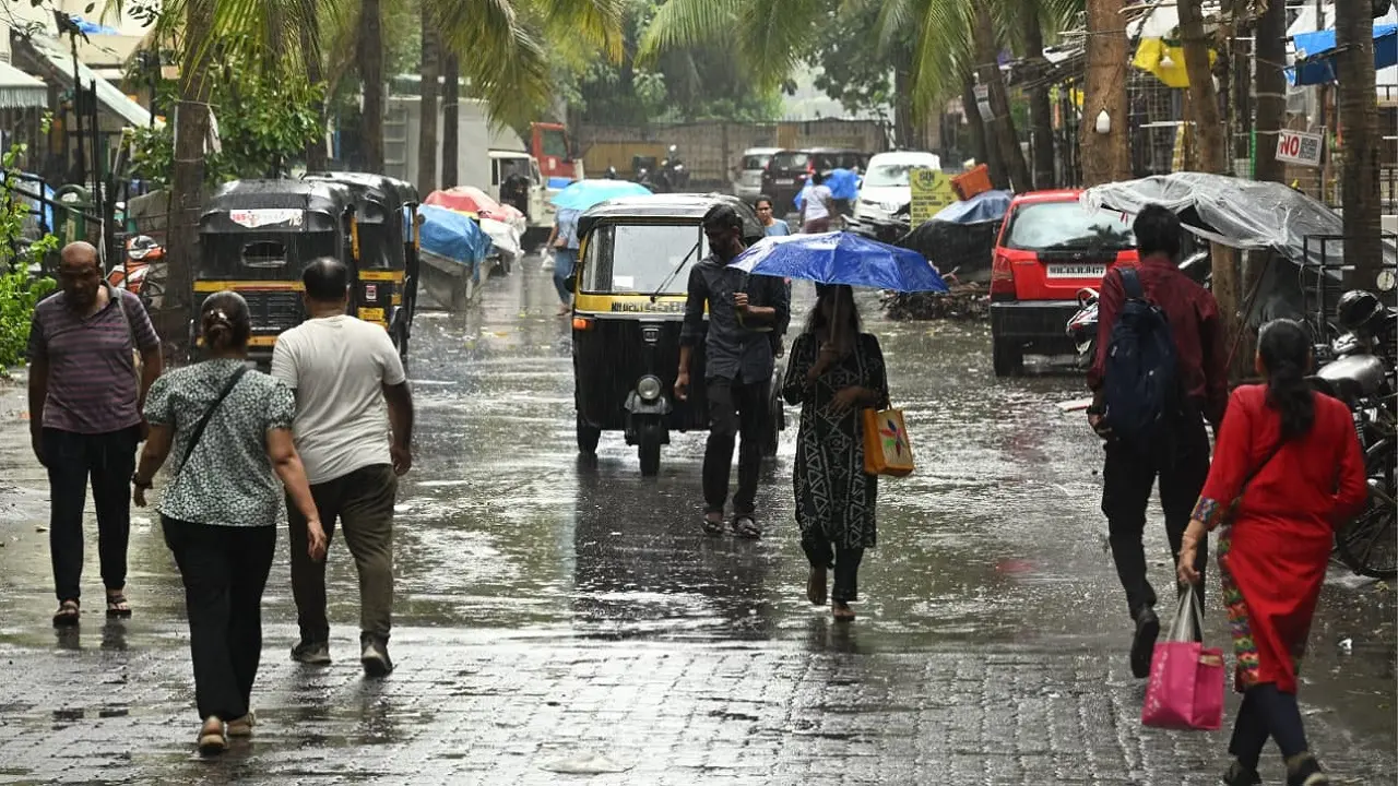 Mumbai weather updates: Rain lashes city, offers relief from humidity