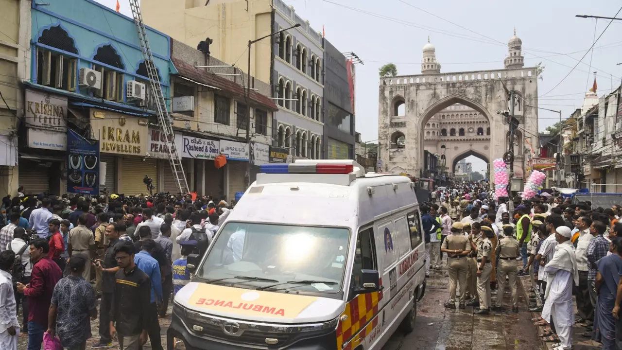Hyderabad: 17 killed in fire at building near Charminar, PM Modi condoles deaths