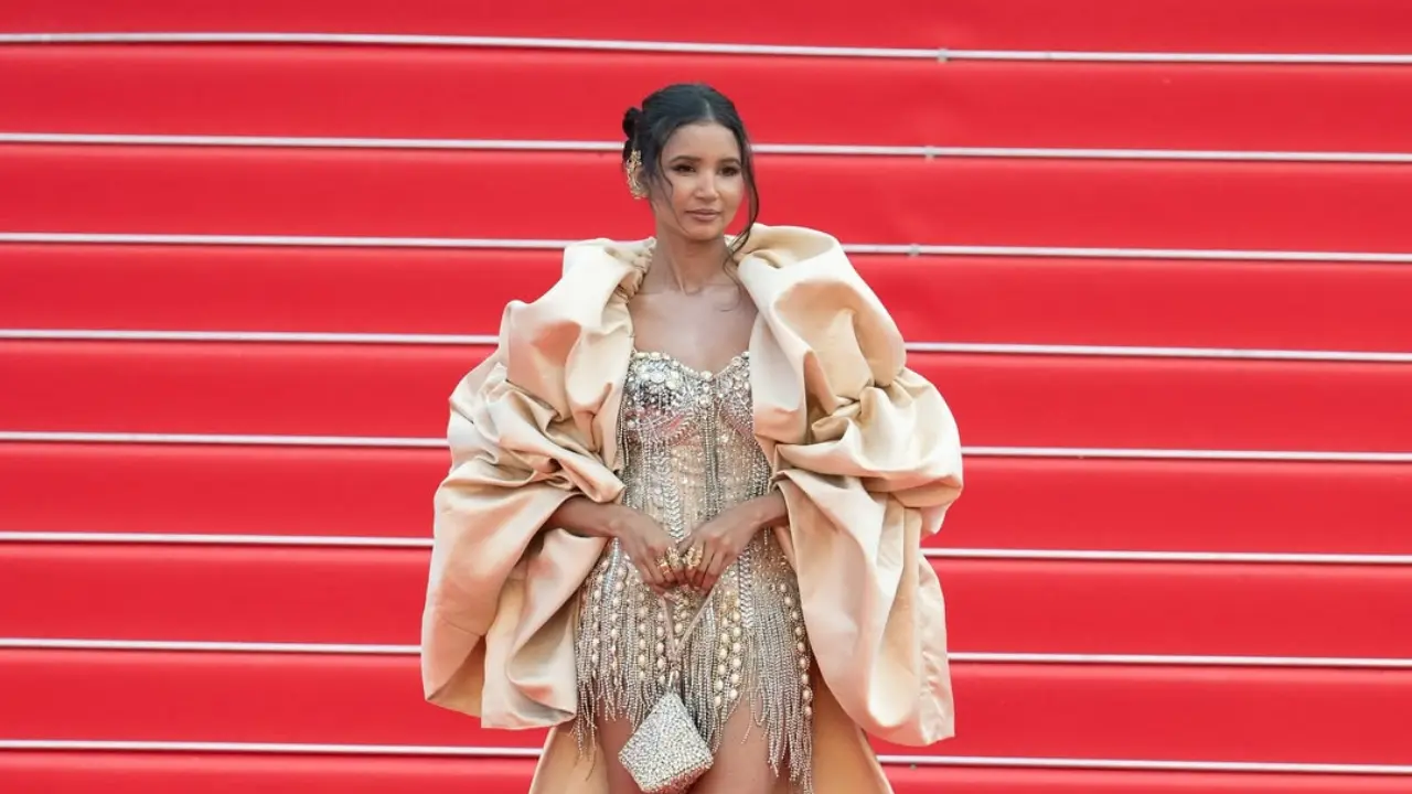 Nancy Tyagi pays tribute to her mother with a two-piece couture set at Cannes