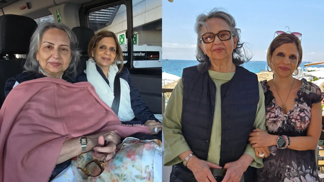 Cannes 2025: Sharmila Tagore with daughter Saba Pataudi have arrived