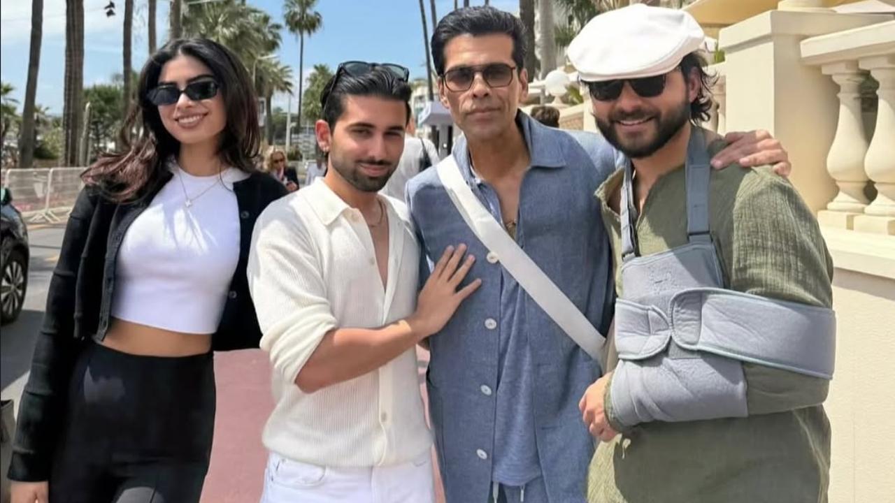 Injured Shikhar Pahariya reaches Cannes to cheer for lady love Janhvi Kapoor