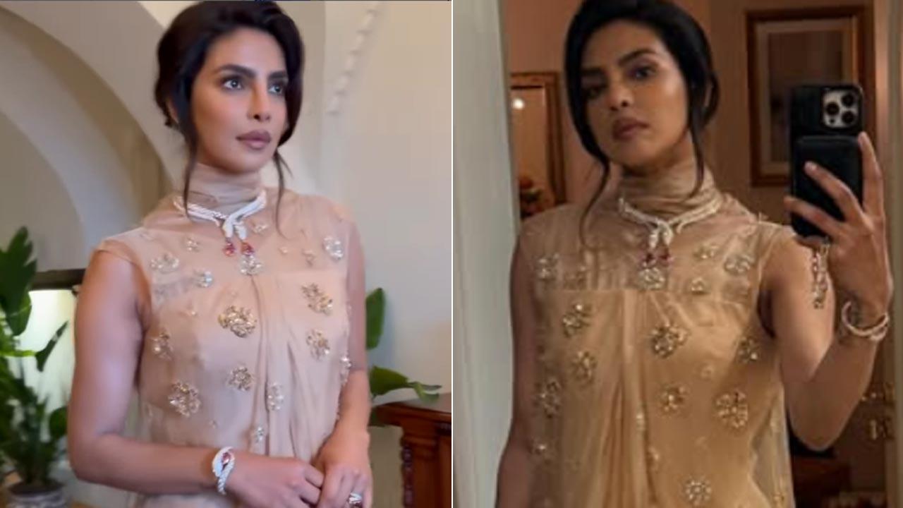 Priyanka Chopra lives luxury in a Christian Dior with Bulgary jewelry in Sicily