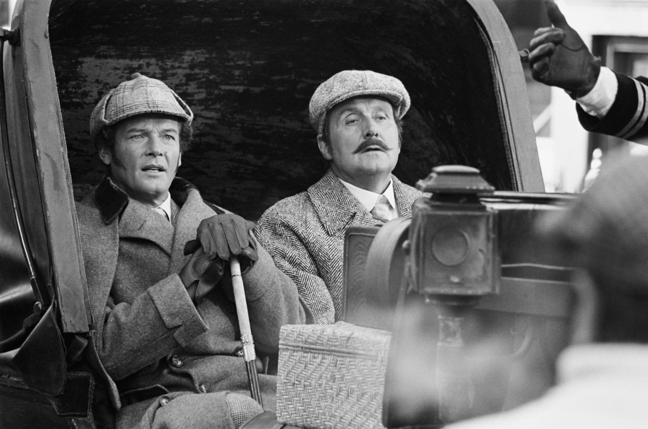 Roger Moore – Starred in Sherlock Holmes in New York (1976) with Patrick Macnee playing the Holmes' chronicler, Dr. Watson 