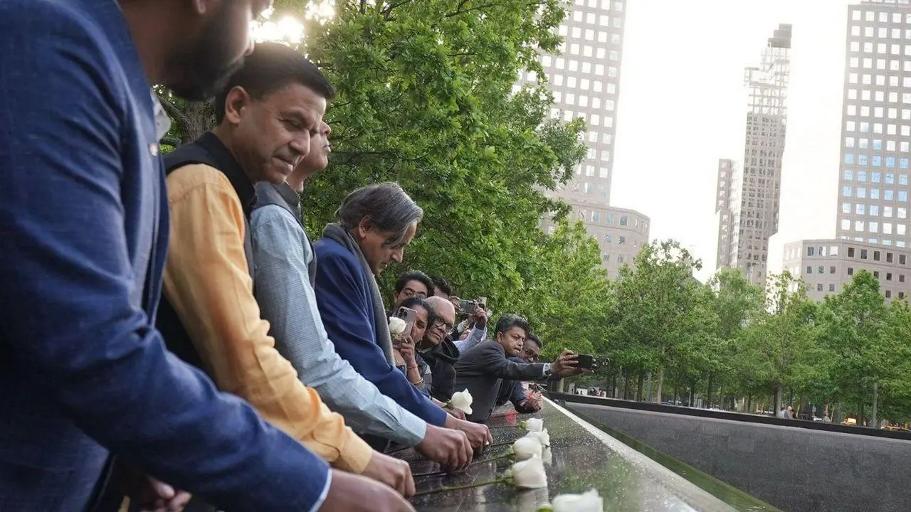 IN PHOTOS: All-Party Delegation to the United States pays tribute at 9/11
