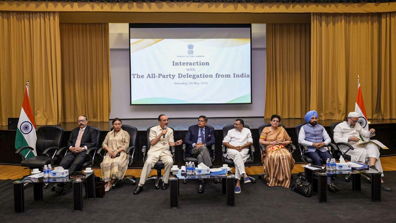 The delegation arrived on May 24, 2025, and was received at Bahrain International Airport by Ambassador Vinod K. Jacob, beginning a series of engagements aimed at strengthening bilateral ties