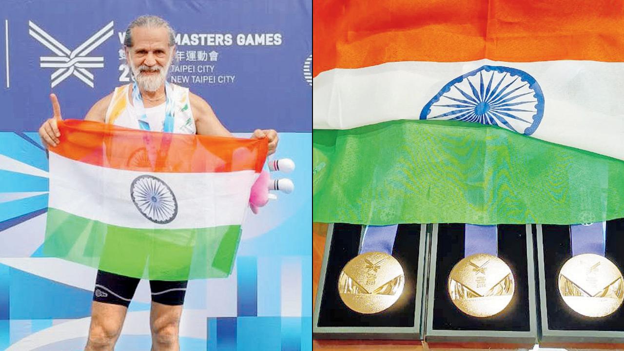 Fareez Vasania; (left) the medals. Pic Courtesy/Fareez Vasania