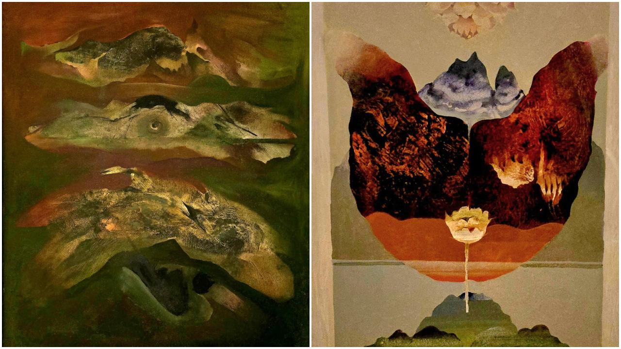 While Gupta is known to be a pioneer of modern abstract art in India, what stood out the most in his work was his experimentation with mediums – watercolours being the dominant one. After he had to give up painting with oil due to an allergy, he started experimenting with other media such as acrylics, ink, dye, gouache and oil pastels on canvas.