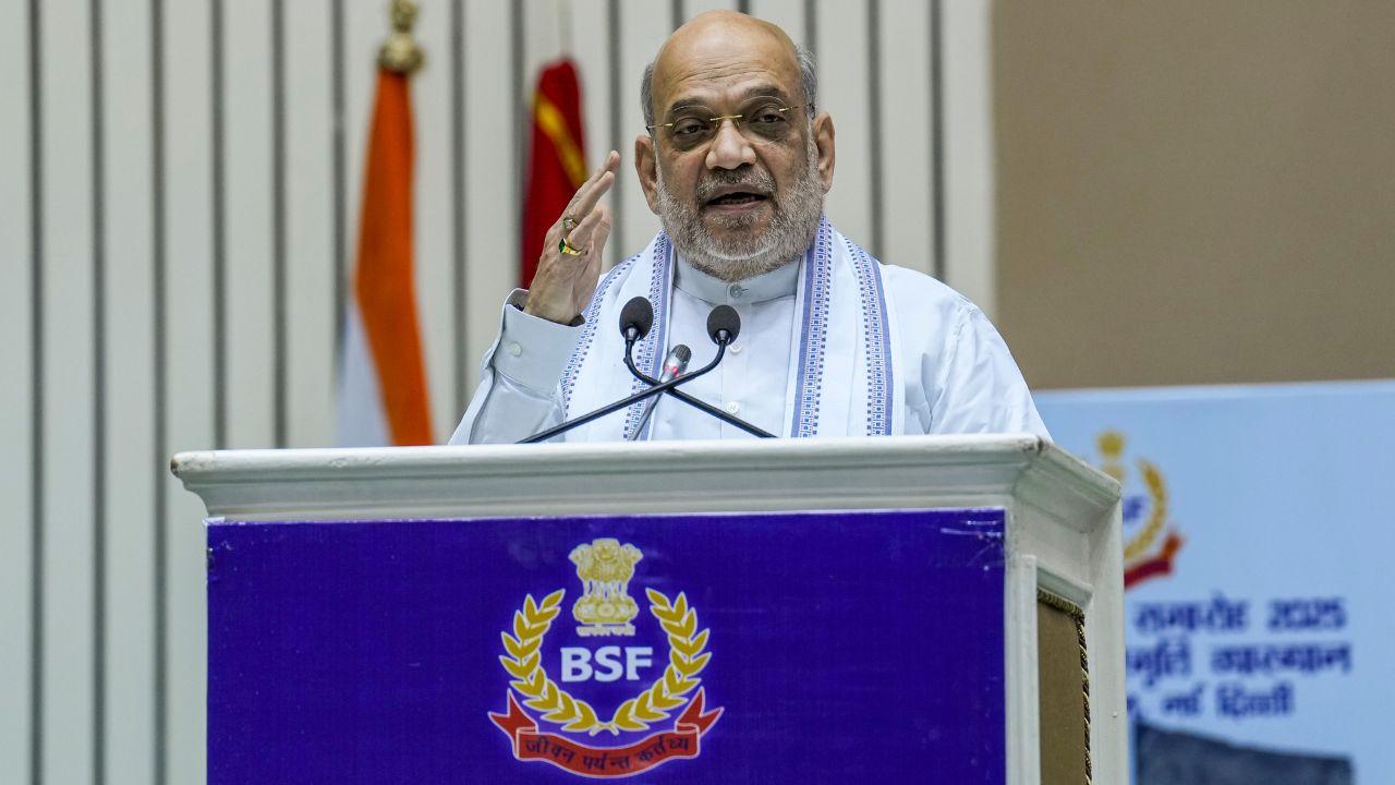 Home Minister Amit Shah said Operation Sindoor has exposed the fact that terrorism in India is fully Pakistan-sponsored while delivering a lecture at the Investiture Ceremony in New Delhi