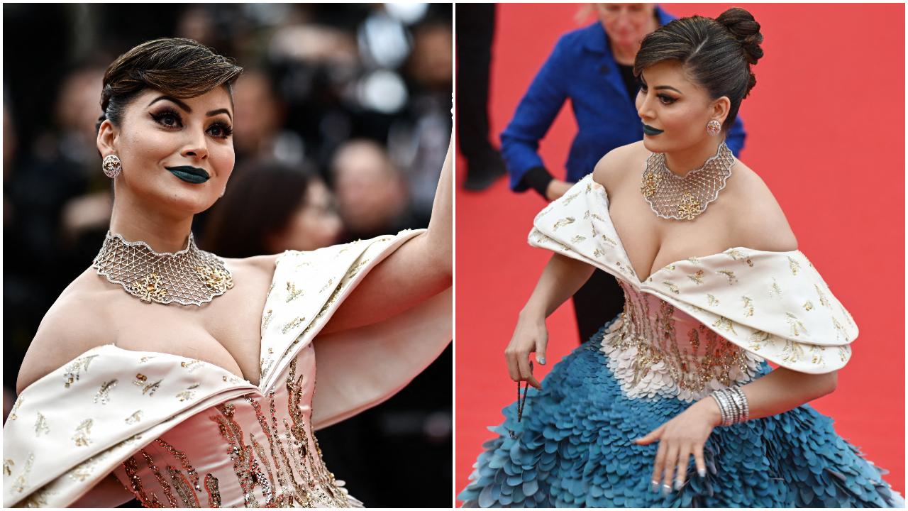 While Aishwarya Rai’s purple lipstick look at Cannes is well-known, Rautela followed in her footsteps in 2023, opting for a blue lip shade matching the colour of her gown. The look was compared to that of Rai’s, and also Joey Tribbiani’s popular lip balm ad from the TV show F.R.I.E.N.D.S. While it wasn’t the first time an Indian celeb opted for an unconventional lip shade, it sure does make it to the bizarre make-up list