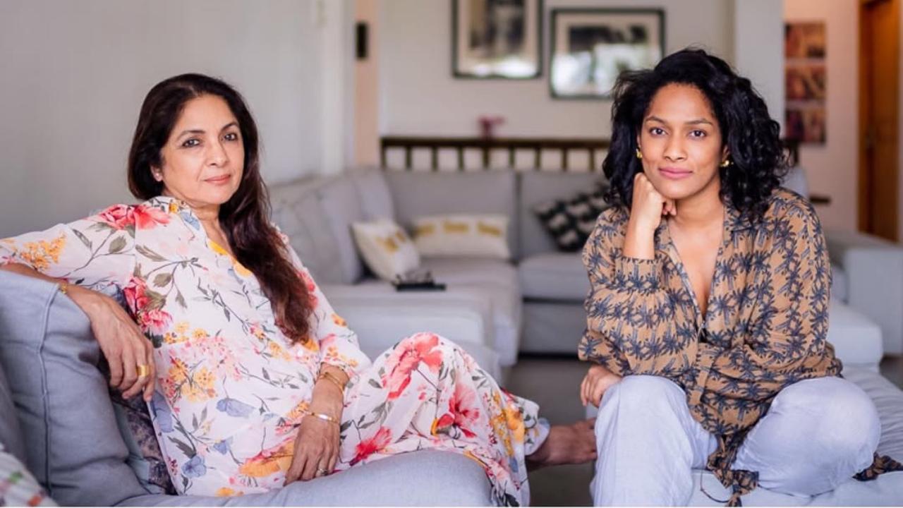 Masaba Gupta shares a close bond with her mother, Neena Gupta – a connection that shines through in their interactions both on social media and screen. In an Instagram post, the designer revealed that when the foundation of her label, 'House of Masaba,' was laid, her mother was the 'accountant' and 'Chief Everything Officer,' while she focussed on the creative side. In a previous interview with Mid-day, Gupta also shared that her mom taught her to stay grounded and stay connected with reality. (Pic: Instagram/Masaba Gupta)