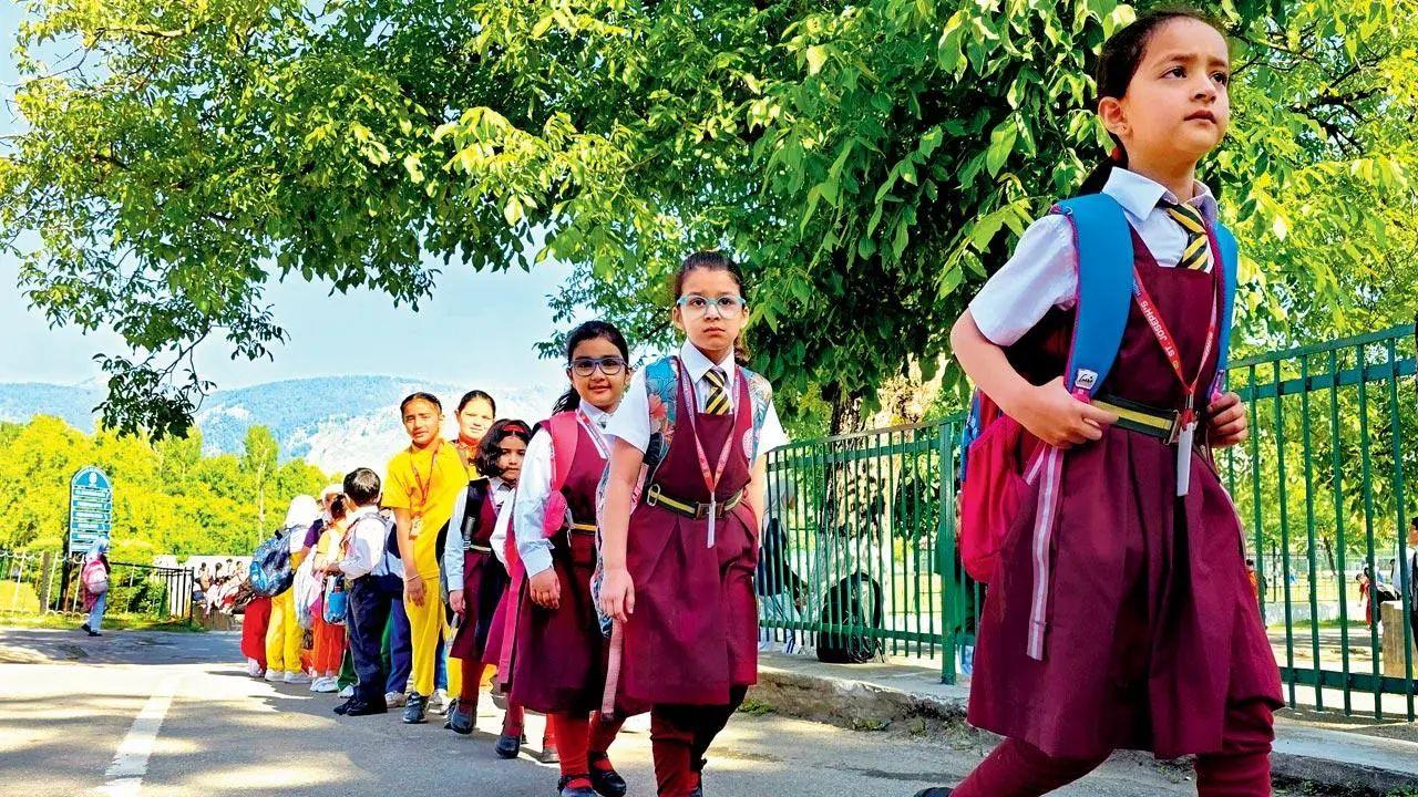 Visuals show students going have now started going back to their schools and people returning to their daily lives.