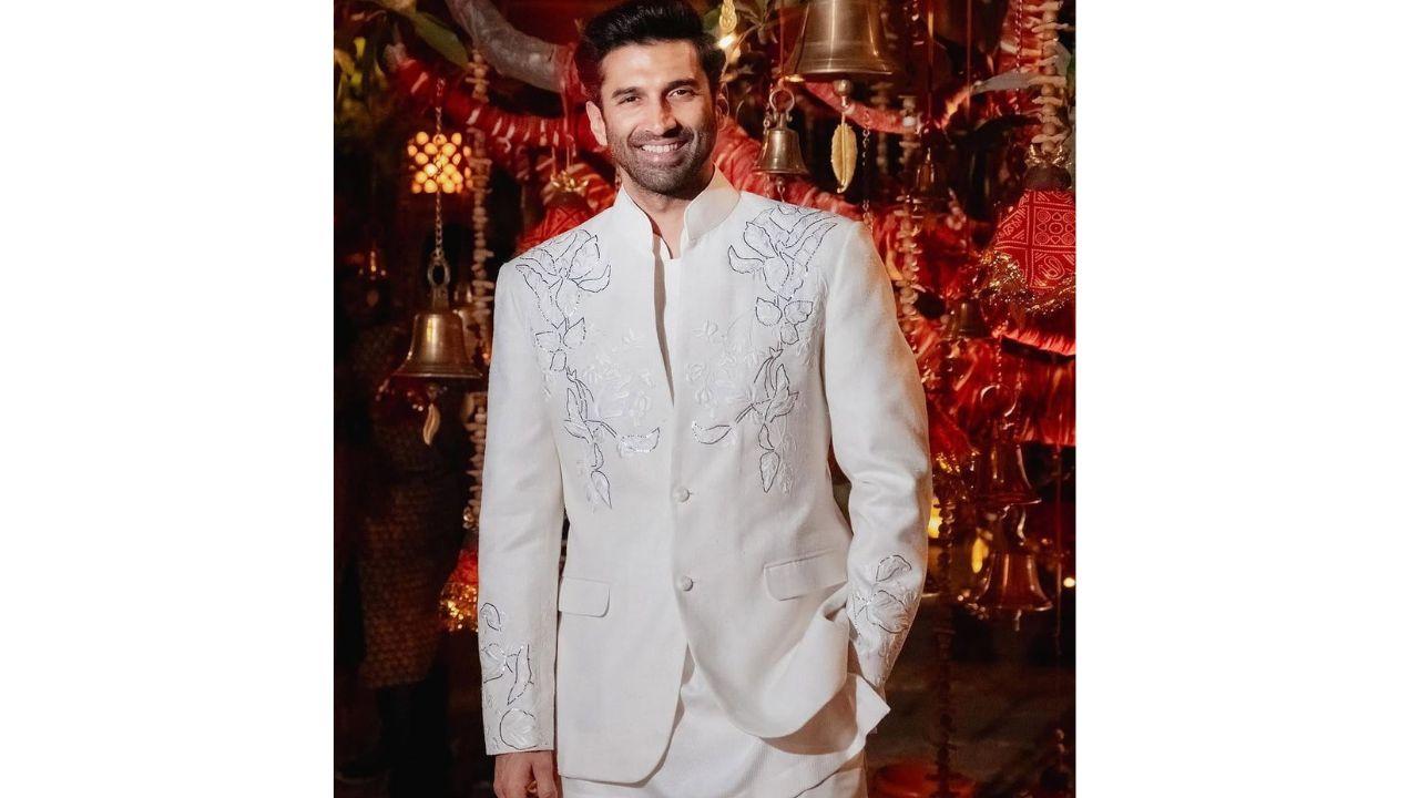 Aditya Roy Kapoor’s boxy jacket is classic and flattering (Pic: Instagram/Mohit Rai)
Elevate an all-white outfit by mixing textures such as lace, linen, embroidery, embossing and others