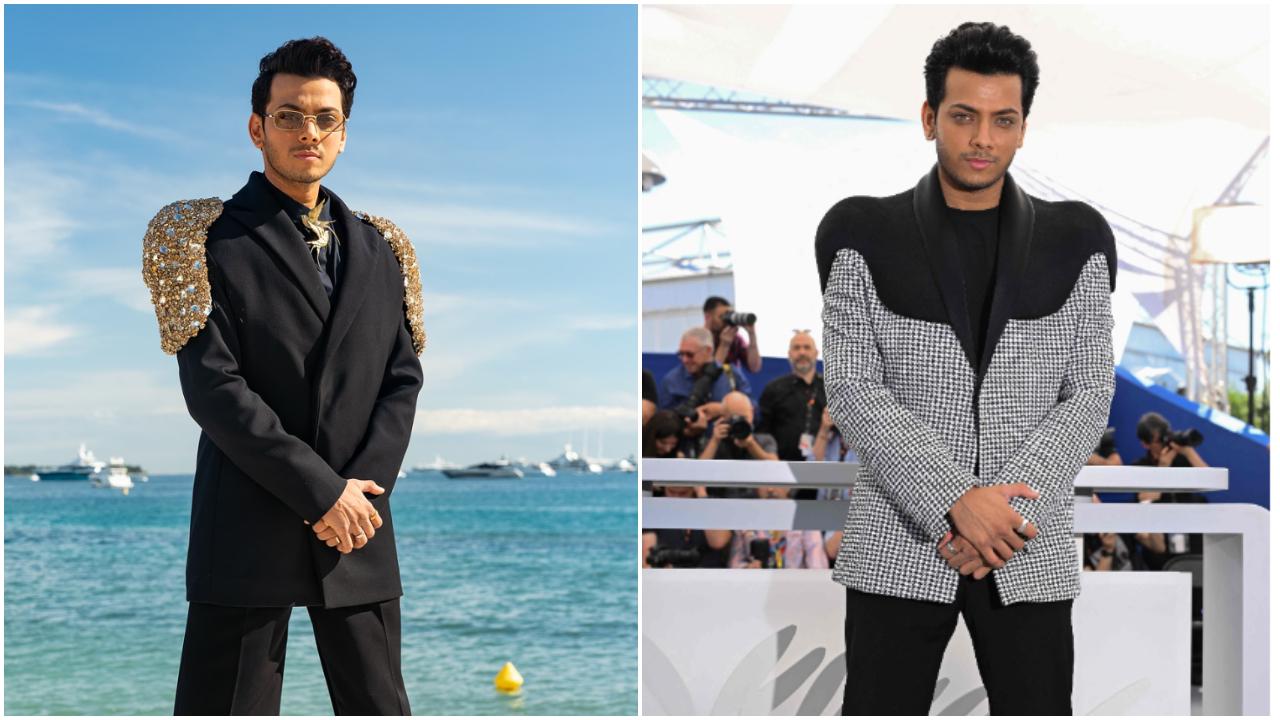 Vishal Jethwa
Vishal Jethwa was easily one of the best-dressed men at Cannes 2025 red carpet. In his first look, he looked suave in an all-black ensemble by Kaushik Velendra, with the blazer featuring exaggerated shoulders crafted with crystals. For the screening of the film ‘Homebound', he pulled off yet another powerful look in a black-and-white outfit by the same designer