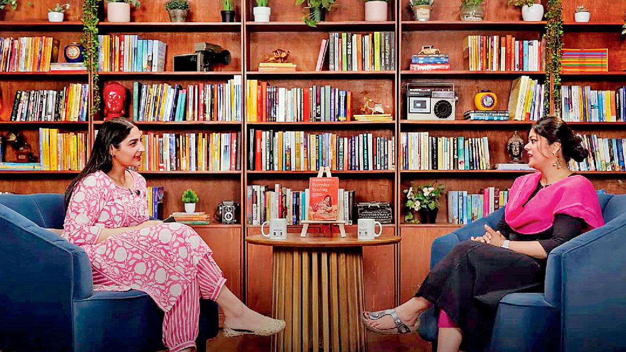 Aashna Malhotra with Aakriti Mandhwani. Pic Courtesy/YouTube