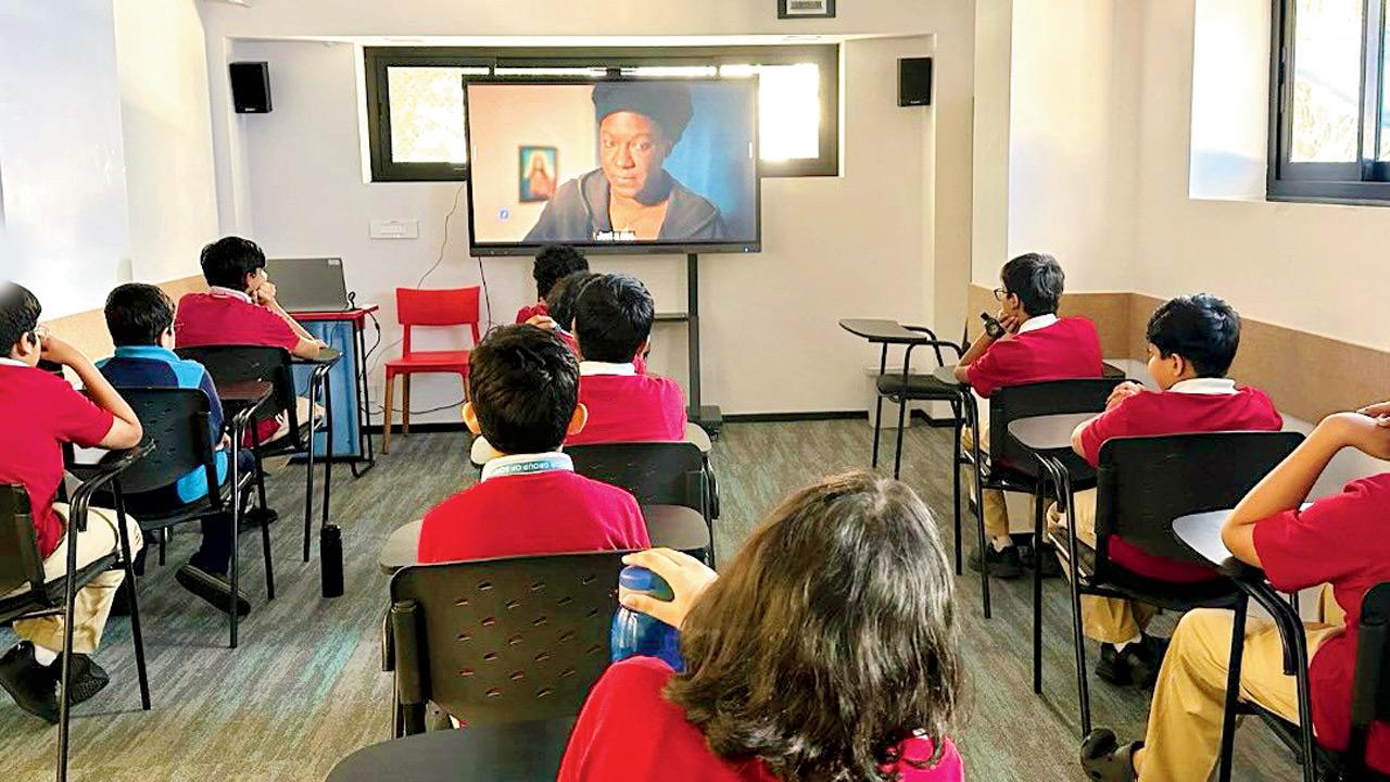 Students at a French class. Pic courtesy/Afmumbai