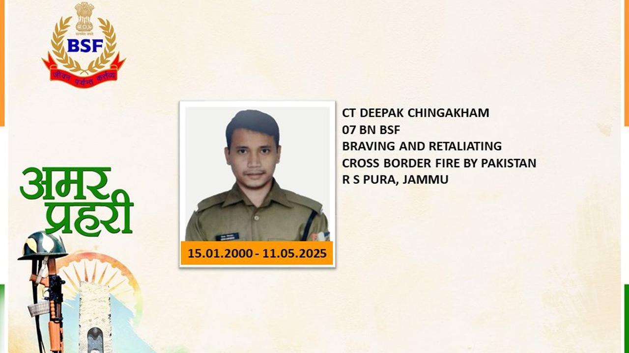India-Pakistan tensions: BSF Constable succumbs to injuries during cross-border firing in Jammu