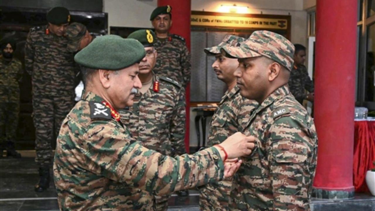 The Army Chief commended the troops for their exemplary performance in Operation Sindoor and appreciated all ranks for their dedication, professionalism, and unwavering commitment towrds the nation
